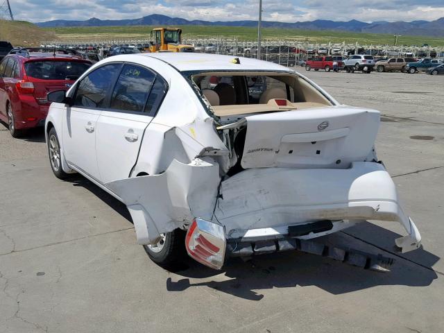 3N1AB61E88L749920 - 2008 NISSAN SENTRA 2.0 WHITE photo 3