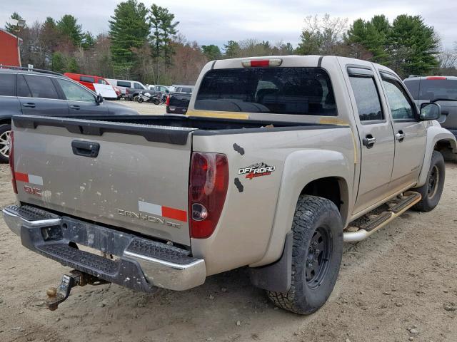 1GTDT136148121920 - 2004 GMC CANYON TAN photo 4