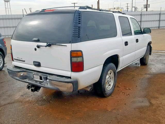 1GNEC16Z16J142974 - 2006 CHEVROLET SUBURBAN C WHITE photo 4