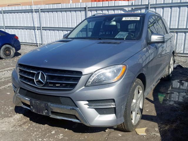 4JGDA2EB3DA222645 - 2013 MERCEDES-BENZ ML 350 BLU SILVER photo 2