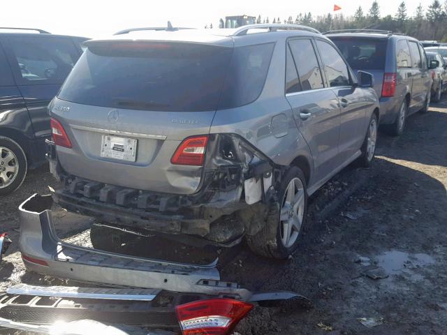 4JGDA2EB3DA222645 - 2013 MERCEDES-BENZ ML 350 BLU SILVER photo 4