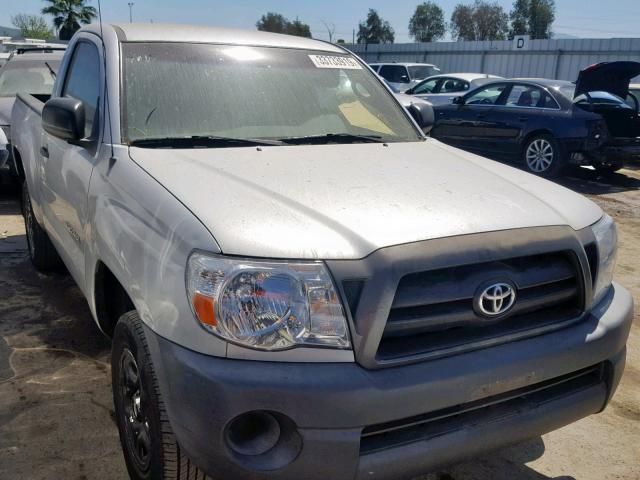 5TENX22N97Z444302 - 2007 TOYOTA TACOMA GRAY photo 1