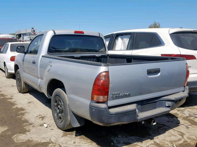 5TENX22N97Z444302 - 2007 TOYOTA TACOMA GRAY photo 3