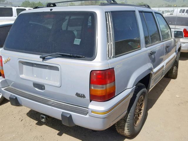 1J4GZ78S0SC569185 - 1995 JEEP GRAND CHER GRAY photo 4