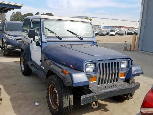 2J4FY29T3LJ505397 - 1990 JEEP WRANGLER / BLUE photo 1