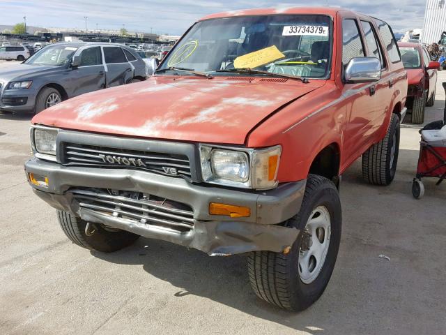 JT3VN39W7L0026880 - 1990 TOYOTA 4RUNNER VN RED photo 2