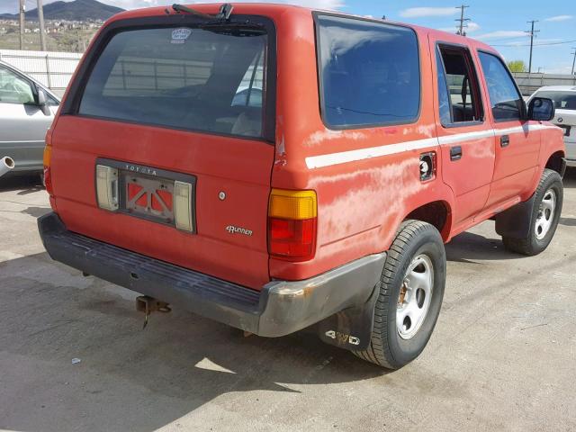 JT3VN39W7L0026880 - 1990 TOYOTA 4RUNNER VN RED photo 4