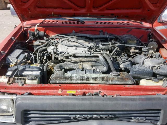 JT3VN39W7L0026880 - 1990 TOYOTA 4RUNNER VN RED photo 7