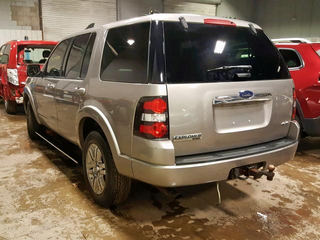 1FMEU75858UA43900 - 2008 FORD EXPLORER L SILVER photo 3