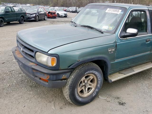 4F4DR17X2RTM32480 - 1994 MAZDA B4000 CAB GREEN photo 9