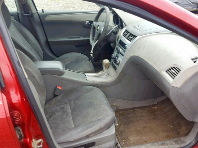 1G1ZC5E08CF226964 - 2012 CHEVROLET MALIBU 1LT RED photo 5