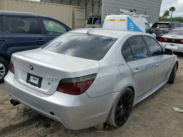 WBANW53528CT53873 - 2008 BMW 550 I SILVER photo 4