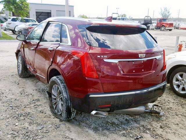 1GYKNBRS3HZ264339 - 2017 CADILLAC XT5 LUXURY RED photo 3