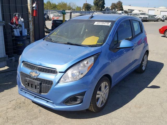 KL8CB6S9XEC545840 - 2014 CHEVROLET SPARK LS BLUE photo 2