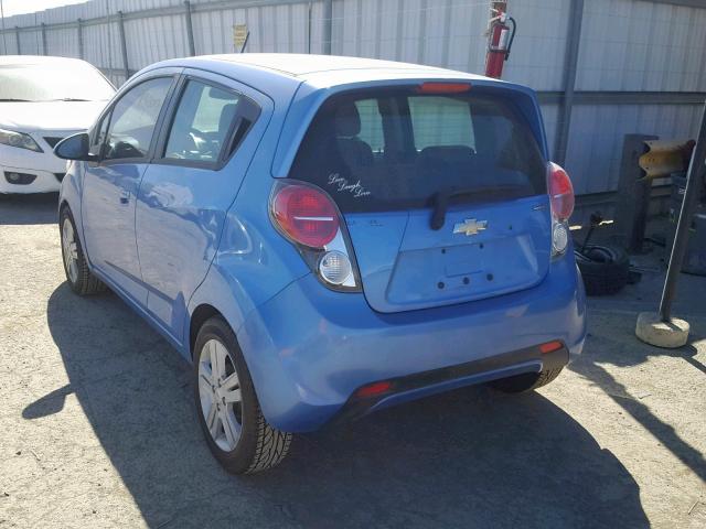 KL8CB6S9XEC545840 - 2014 CHEVROLET SPARK LS BLUE photo 3