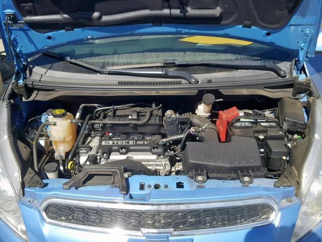 KL8CB6S9XEC545840 - 2014 CHEVROLET SPARK LS BLUE photo 7