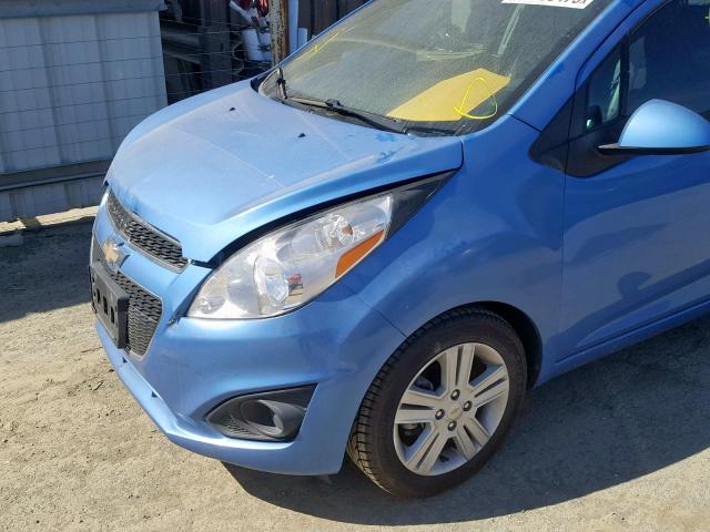 KL8CB6S9XEC545840 - 2014 CHEVROLET SPARK LS BLUE photo 9