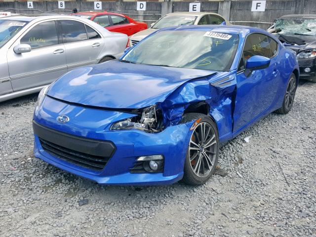 JF1ZCAC17G9601958 - 2016 SUBARU BRZ 2.0 LI BLUE photo 2