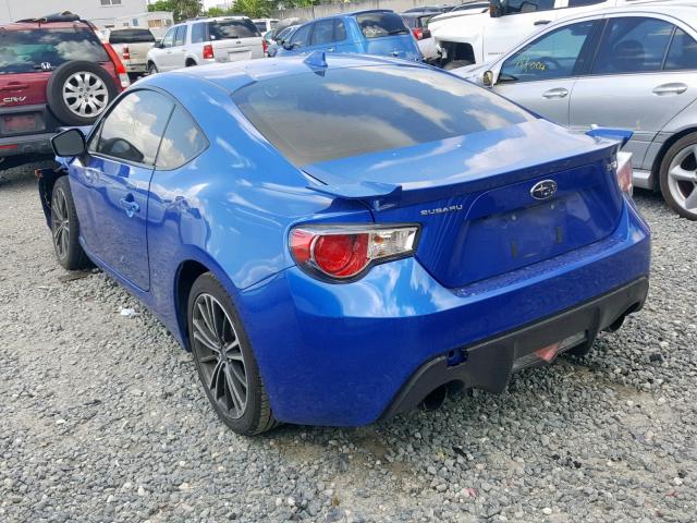 JF1ZCAC17G9601958 - 2016 SUBARU BRZ 2.0 LI BLUE photo 3