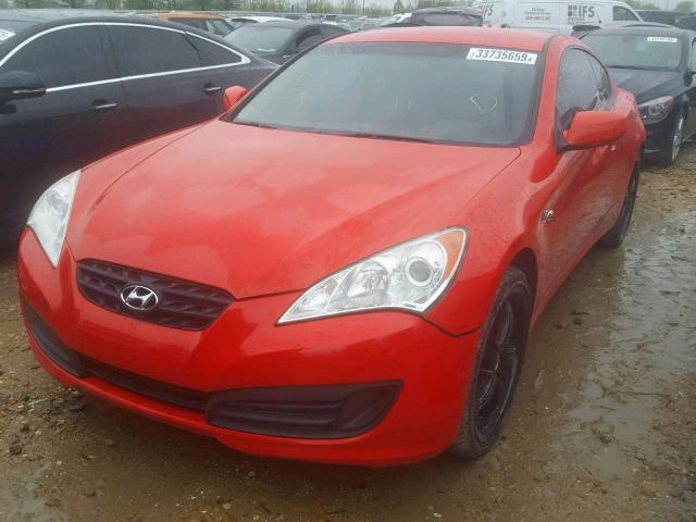 KMHHT6KD5BU049425 - 2011 HYUNDAI GENESIS CO RED photo 2