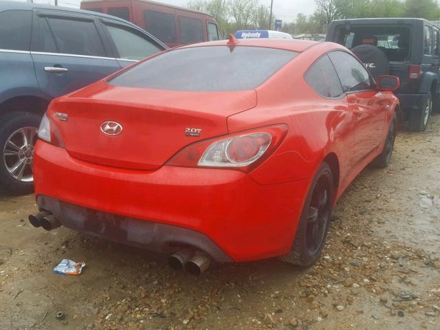 KMHHT6KD5BU049425 - 2011 HYUNDAI GENESIS CO RED photo 4