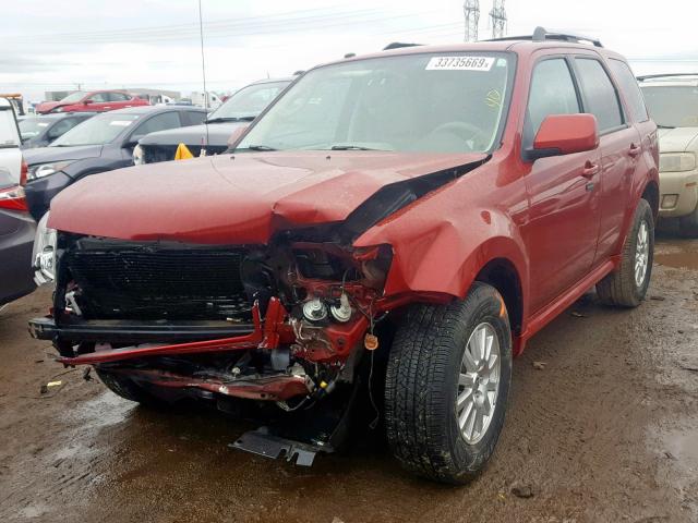 4M2CN8H77AKJ03009 - 2010 MERCURY MARINER PR RED photo 2