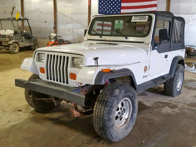 1J4FY29S7SP223353 - 1995 JEEP WRANGLER / WHITE photo 2