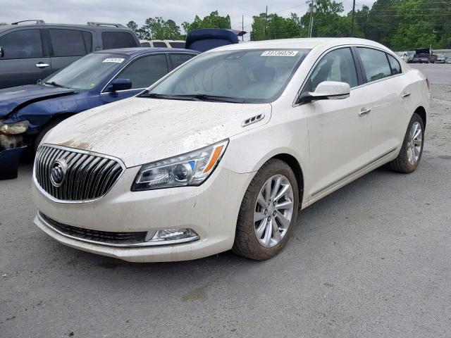 1G4GB5G38EF187204 - 2014 BUICK LACROSSE CREAM photo 2