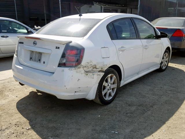 3N1AB6AP7BL678881 - 2011 NISSAN SENTRA 2.0 WHITE photo 4