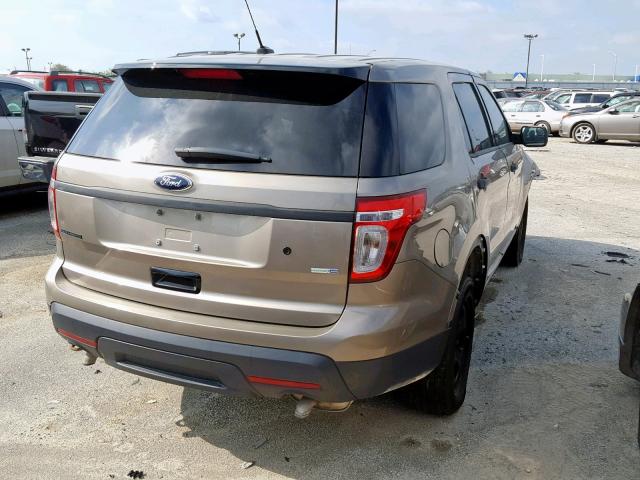 1FM5K8AR0EGB63690 - 2014 FORD EXPLORER P GRAY photo 4