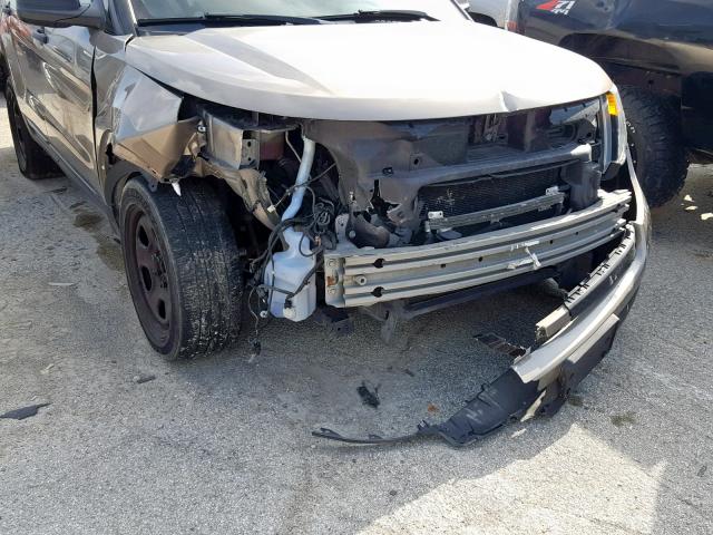 1FM5K8AR0EGB63690 - 2014 FORD EXPLORER P GRAY photo 9