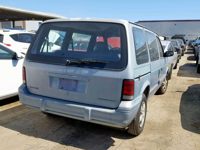 2B4GH25K7RR578738 - 1994 DODGE CARAVAN BLUE photo 4