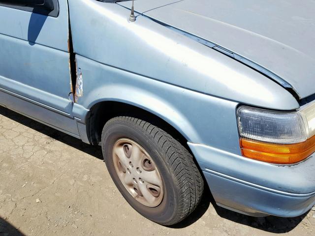 2B4GH25K7RR578738 - 1994 DODGE CARAVAN BLUE photo 9