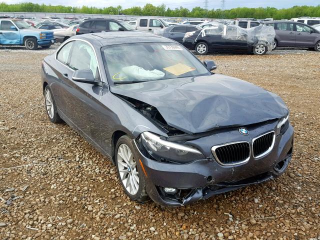 WBA1F5C52EVV99059 - 2014 BMW 228 I GRAY photo 1