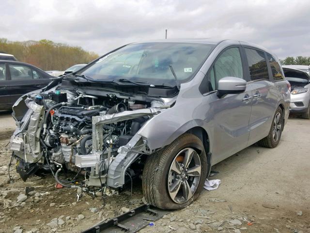 5FNRL6H85KB054829 - 2019 HONDA ODYSSEY TO SILVER photo 2