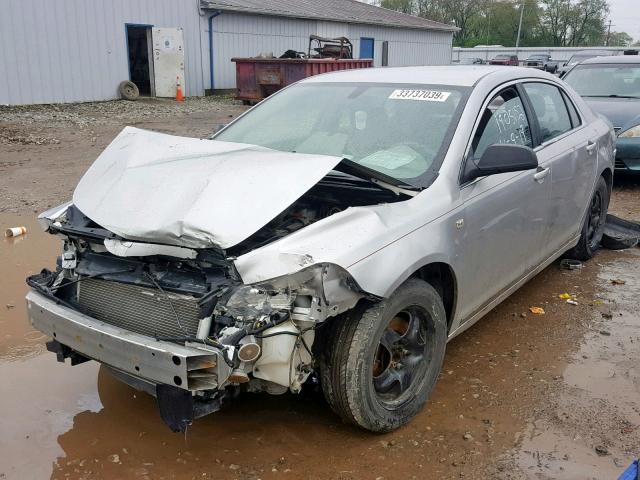 1G1ZG57B38F292543 - 2008 CHEVROLET MALIBU LS SILVER photo 2