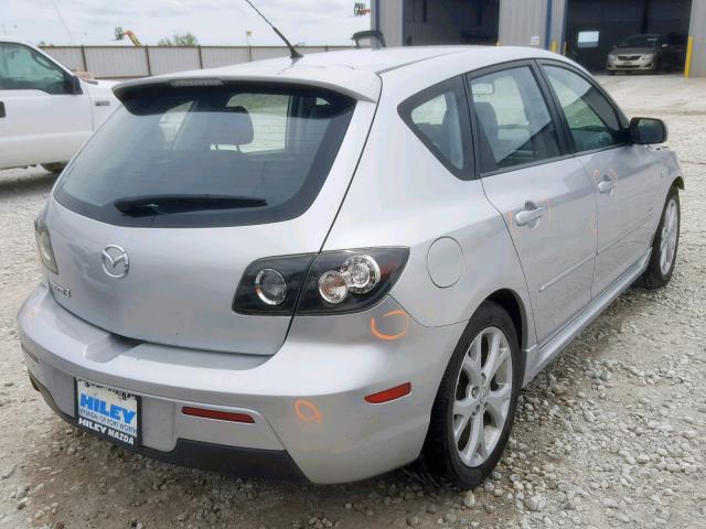 JM1BK343981860400 - 2008 MAZDA 3 HATCHBAC SILVER photo 4