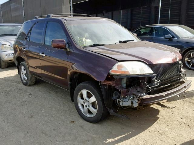 2HNYD18662H520802 - 2002 ACURA MDX TOURIN BURGUNDY photo 1