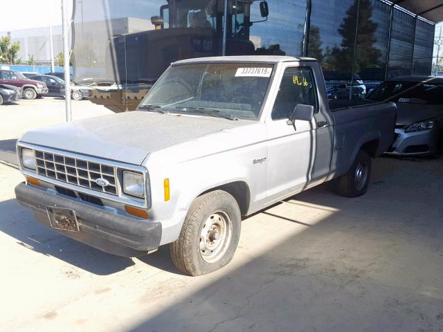 1FTBR10T8HUC64098 - 1987 FORD RANGER GRAY photo 2