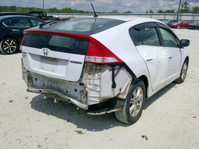 JHMZE2H77AS009112 - 2010 HONDA INSIGHT EX WHITE photo 4