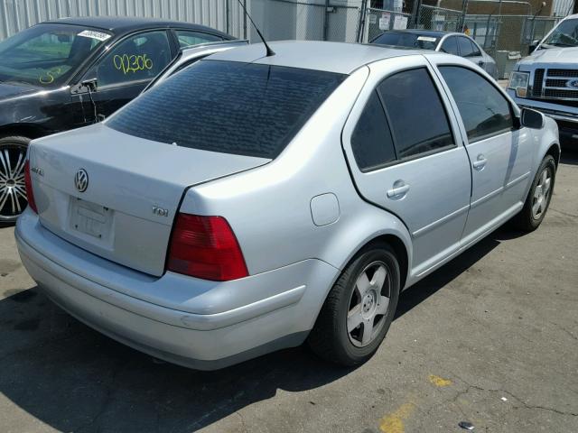 3VWSP69MX2M150059 - 2002 VOLKSWAGEN JETTA GLS SILVER photo 4