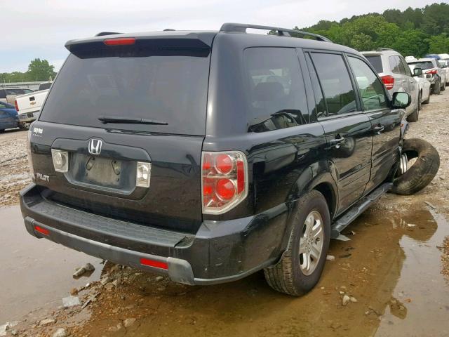 5FNYF28248B001135 - 2008 HONDA PILOT VP BLACK photo 4