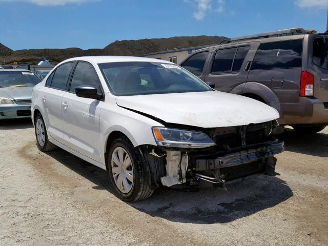 3VW2K7AJ7CM325830 - 2012 VOLKSWAGEN JETTA BASE WHITE photo 1