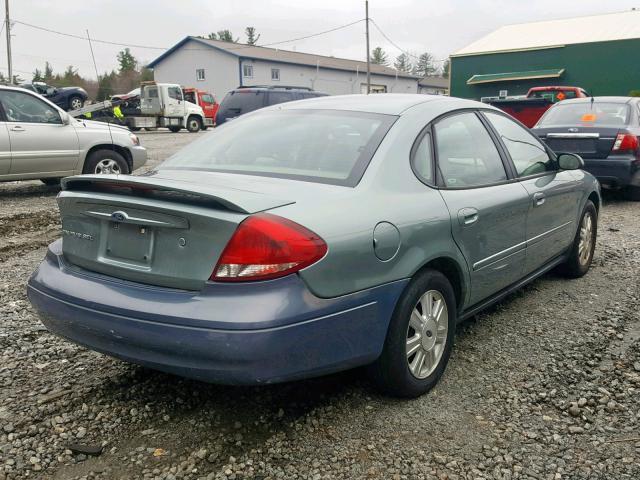 1FAFP56S65A191443 - 2005 FORD TAURUS SEL GREEN photo 4