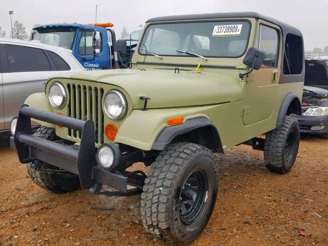 1JCCN87A4DT075816 - 1983 JEEP JEEP CJ7 GREEN photo 2