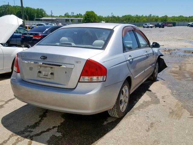 KNAFE121575453063 - 2007 KIA SPECTRA EX SILVER photo 4