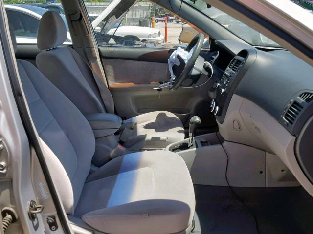 KNAFE121575453063 - 2007 KIA SPECTRA EX SILVER photo 5