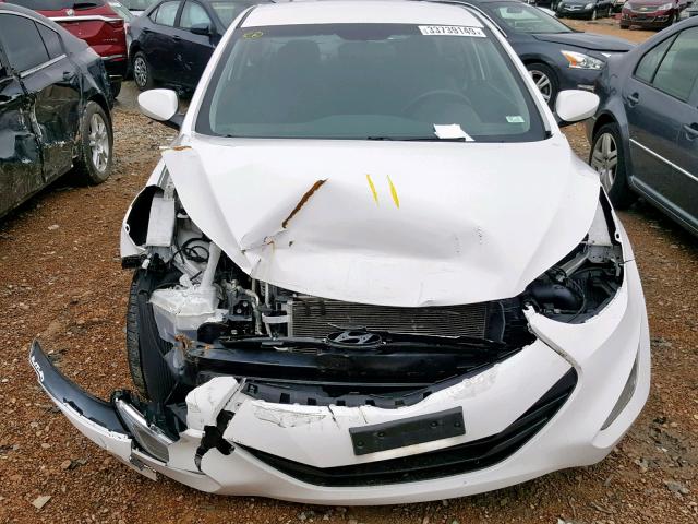 KMHDH6AEXDU014974 - 2013 HYUNDAI ELANTRA CO WHITE photo 7