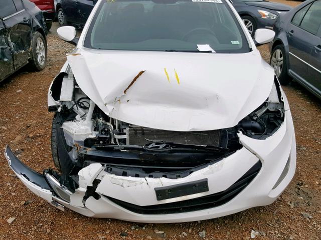 KMHDH6AEXDU014974 - 2013 HYUNDAI ELANTRA CO WHITE photo 9