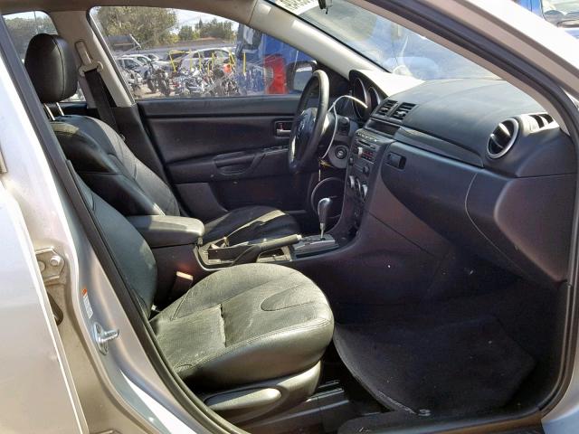 JM1BK324871674695 - 2007 MAZDA 3 S SILVER photo 5